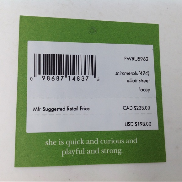 Kate Spade Elliott St Lacey shimmer blue wallet - Picture 8 of 8